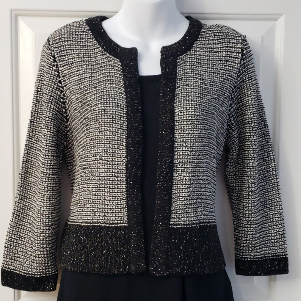 Glittery Cropped Cardigan